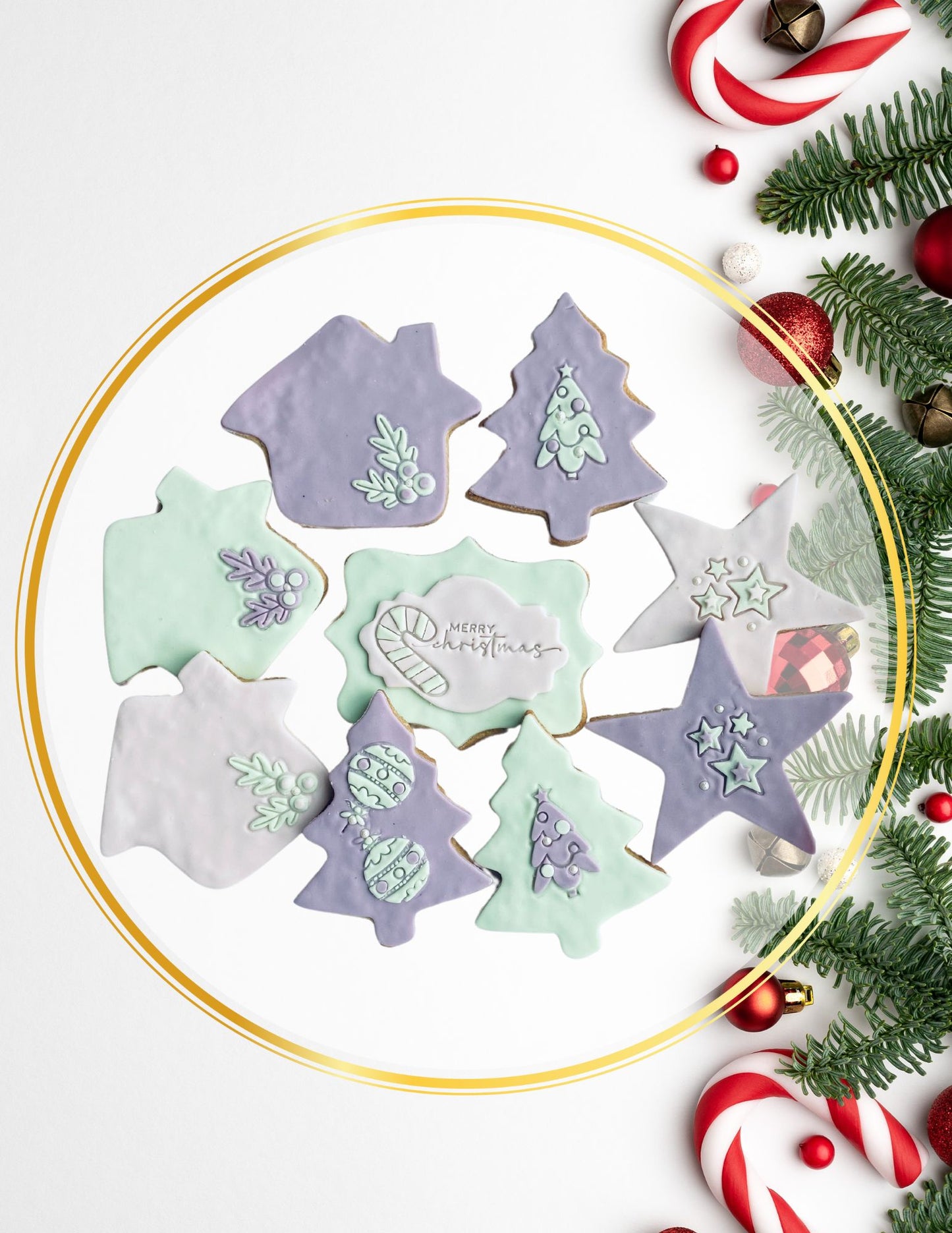 Holly Jolly Cookies - Box of 10